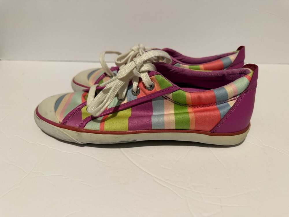 Coach Legacy Stripe Multi-Color Low Top Sneakers - Picture 5 of 7